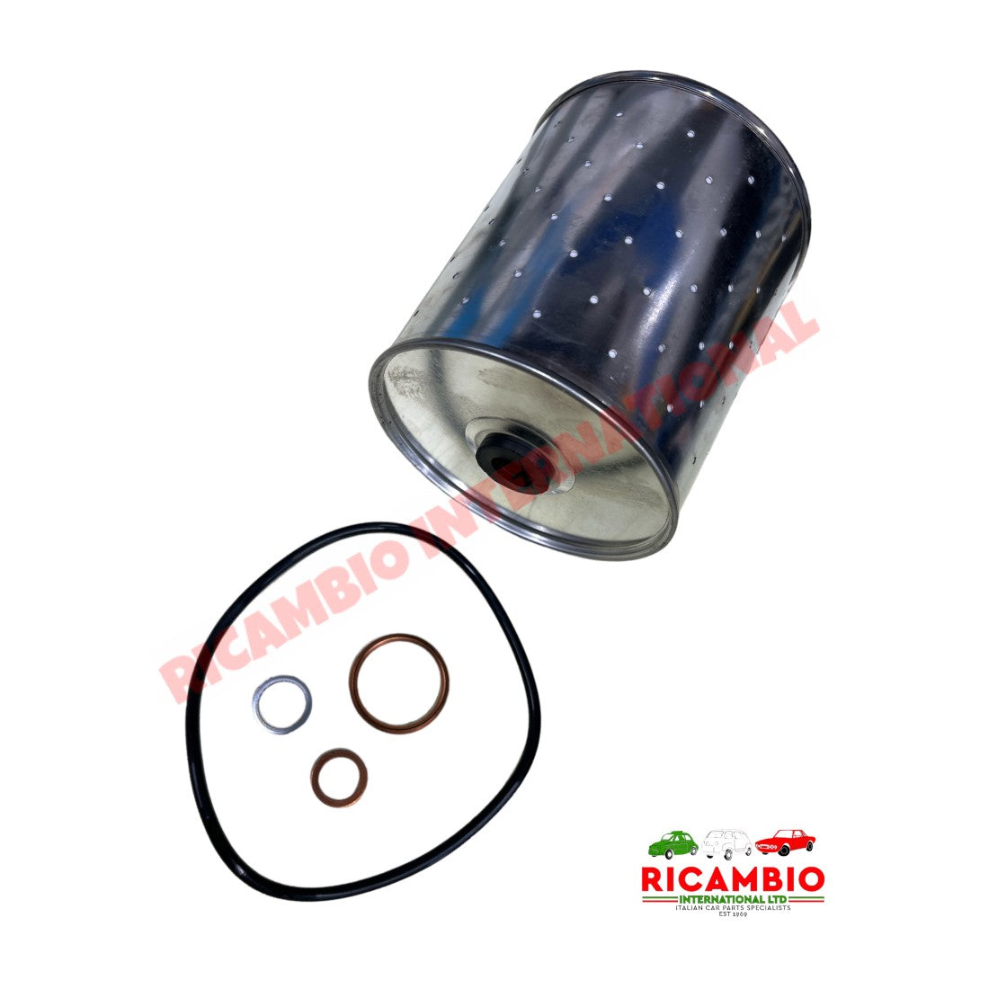 Oil Filter Cartridge & Seals - Fiat 1100,1100T,Campagnola - Service Items