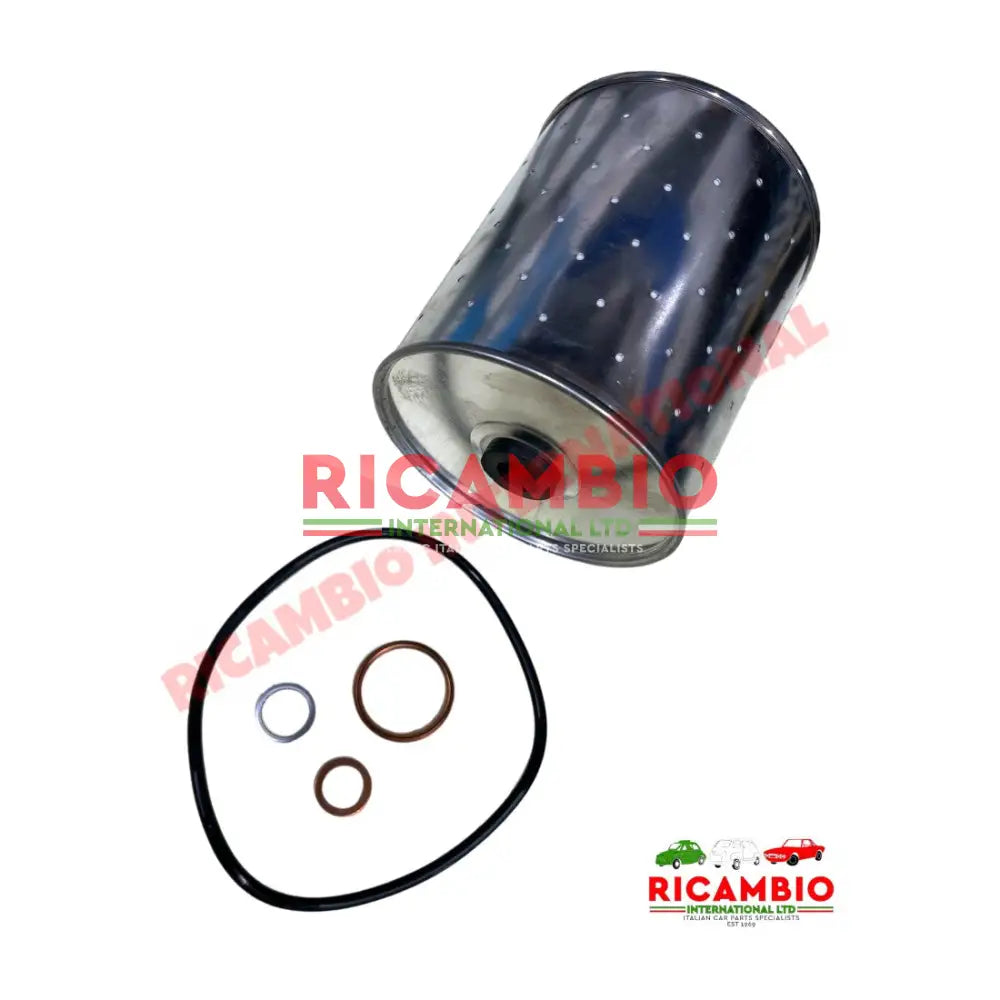 Oil Filter Cartridge & Seals - Fiat 1100,1100T,Campagnola - Service Items