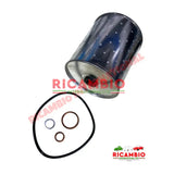 Oil Filter Cartridge & Seals - Fiat 1100,1100T,Campagnola - Service Items