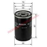 Oil Filter - New Fiat 500,New Fiat Panda,Punto MK1,Punto MK2,Seicento,Bravo,Brava,Marea,Stilo,Doblo Alfa Romeo Mito