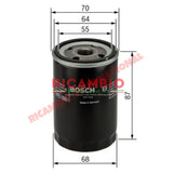 Oil Filter - New Fiat 500,New Fiat Panda,Punto MK1,Punto MK2,Seicento,Bravo,Brava,Marea,Stilo,Doblo Alfa Romeo Mito