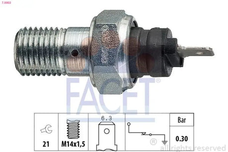Oil Pressure Switch - Fiat Croma,Strada/Ritmo,Argenta Lancia Delta,Thema,Y10