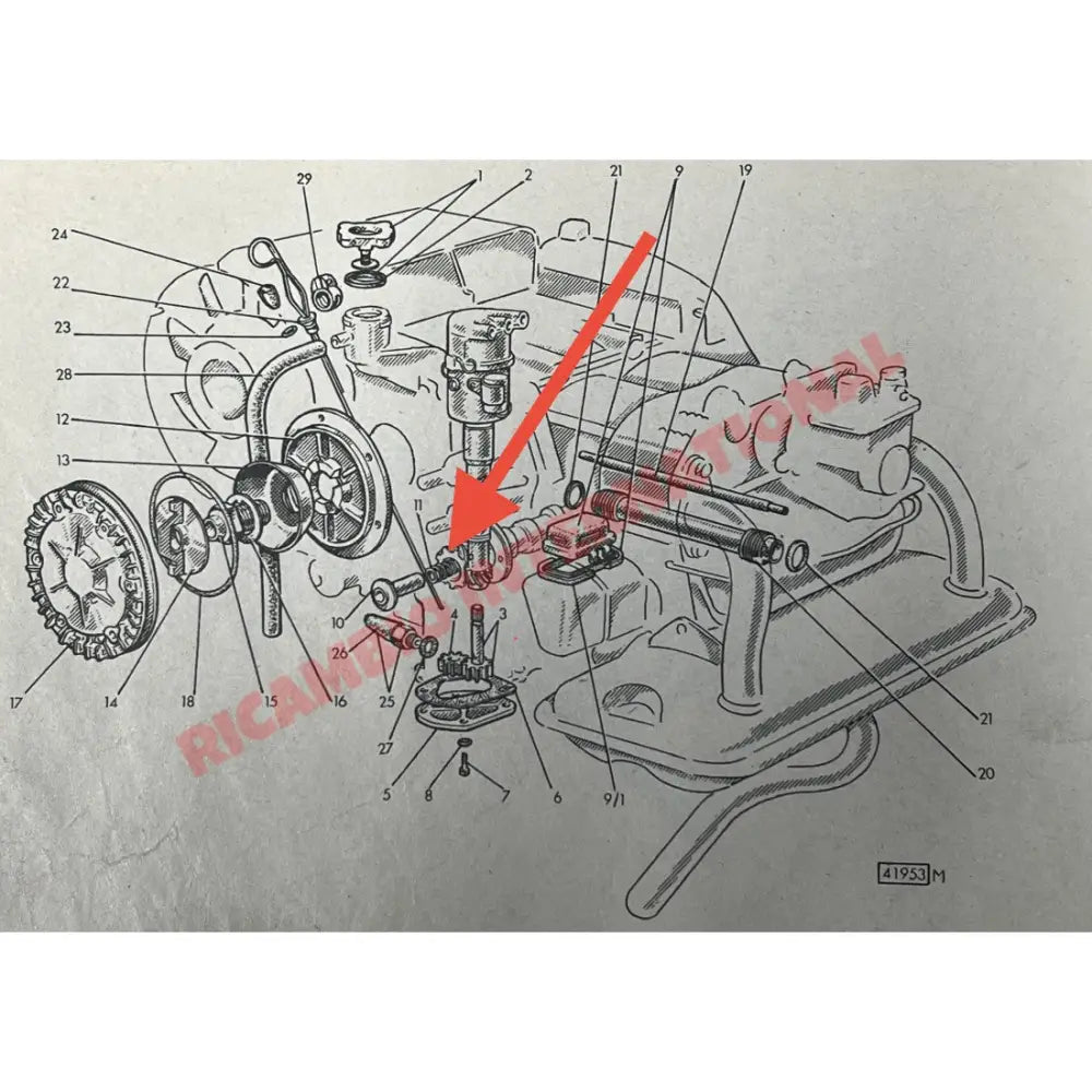 Oil Pressure Valve Spring - Classic Fiat 500 Giardiniera Autobianchi Panoramica