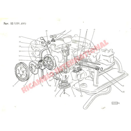Oil Pump Gear - Classic Fiat 500 - Mechanical and Engine Parts