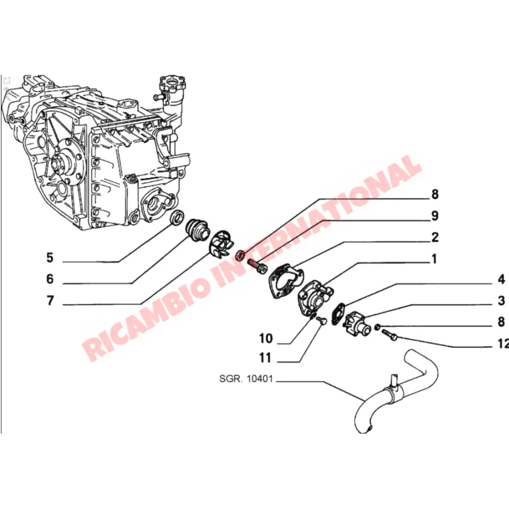Oil Pump Shaft Oil Seal - Fiat 126 - Heating & Cooling