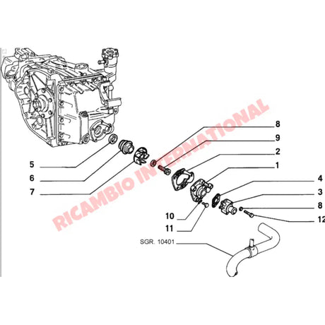 Oil Pump Shaft Oil Seal - Fiat 126 - Heating & Cooling