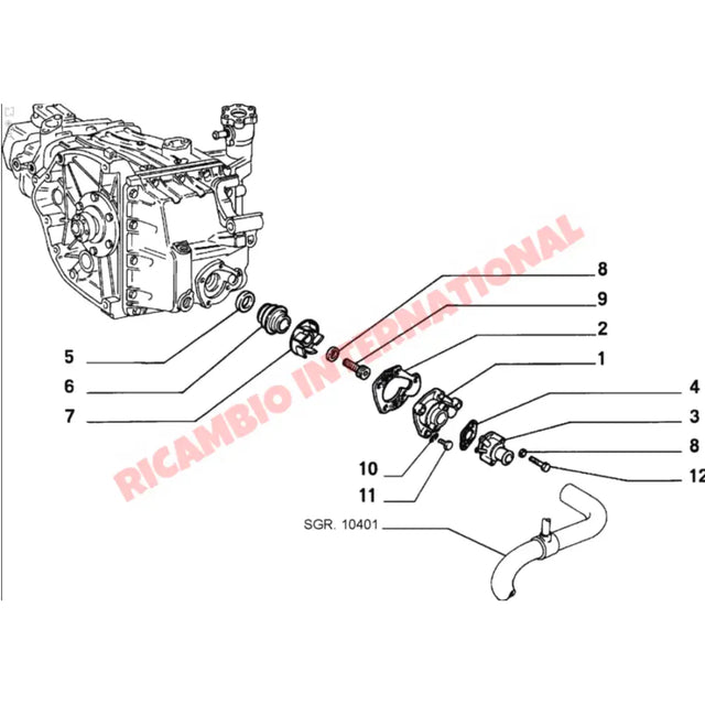 Oil Pump Shaft Oil Seal - Fiat 126 - Heating & Cooling