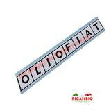OLIO FIAT Sticker WHITE - Stickers & Badges