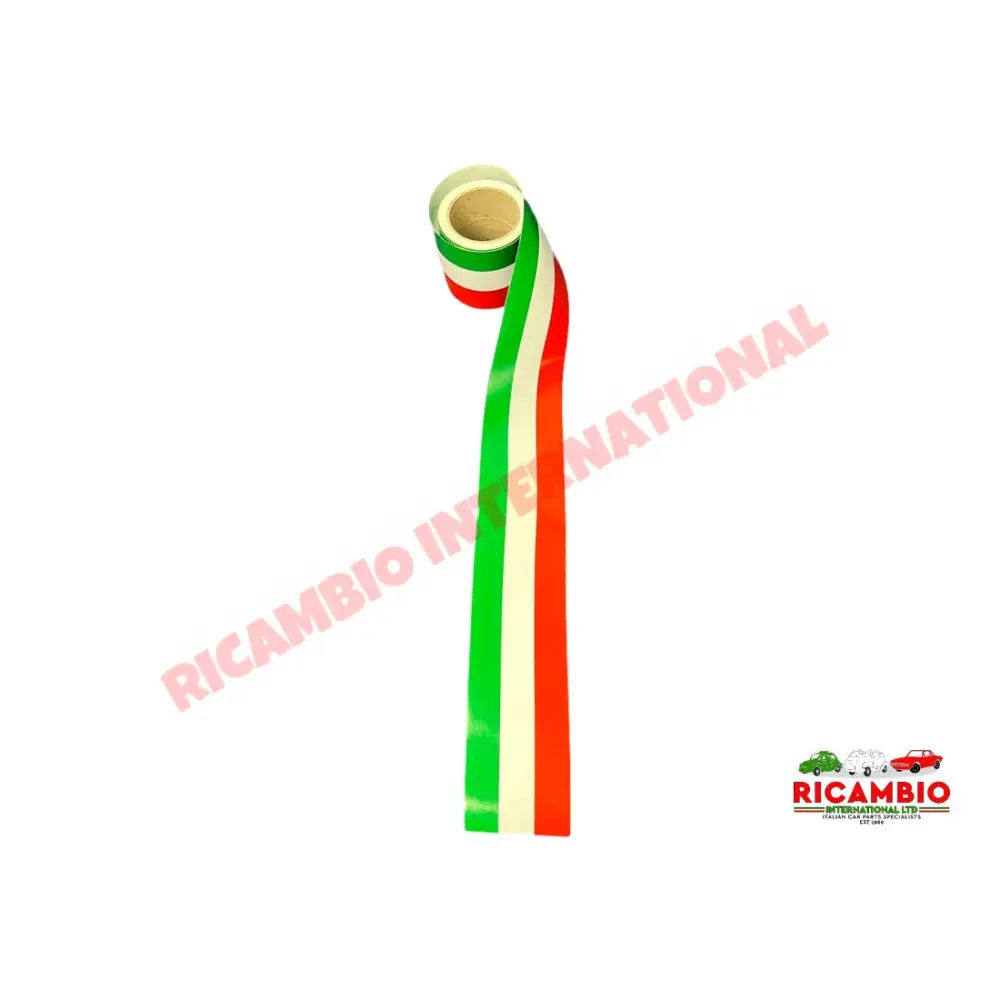 ONE Metre Italian Flag Stripe - Stickers & Badges