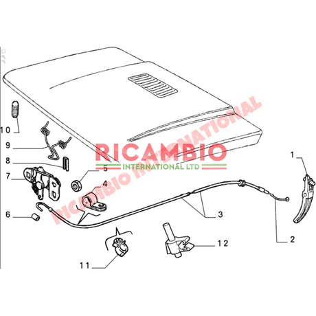 ONE Rubber Bonnet Buffer - Classic Fiat Panda 127,128,131,132 - Rubber Boots and Gaiters