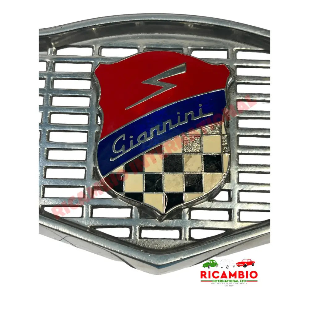 Original Aluminium Giannini Front Grille & Badge - Classic Fiat 500 - Giannini Parts