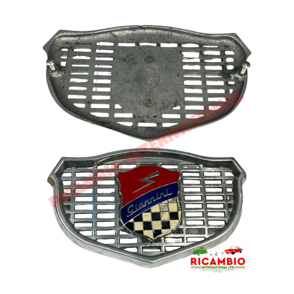 Original Aluminium Giannini Front Grille & Badge - Classic Fiat 500 - Giannini Parts