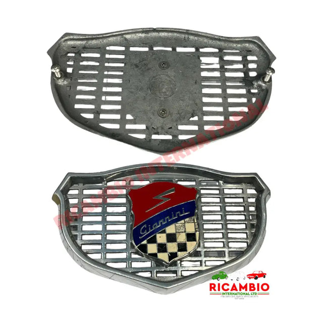 Original Aluminium Giannini Front Grille & Badge - Classic Fiat 500 - Giannini Parts