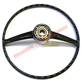 Original Black Steering Wheel - Classic Fiat 500 - Steering