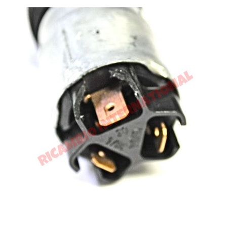 Original Dashboard Ignition Switch with Chrome Bezel & Keys - Classic Fiat 500 - Electrical