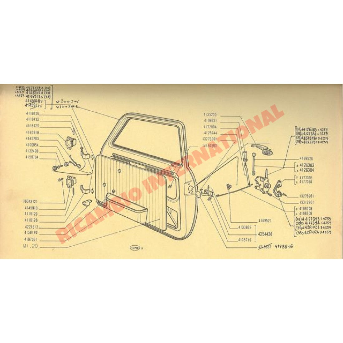 Original Door Lock Catch Screw - Classic Fiat 500 - Classic Fiat 500 Parts & Spares