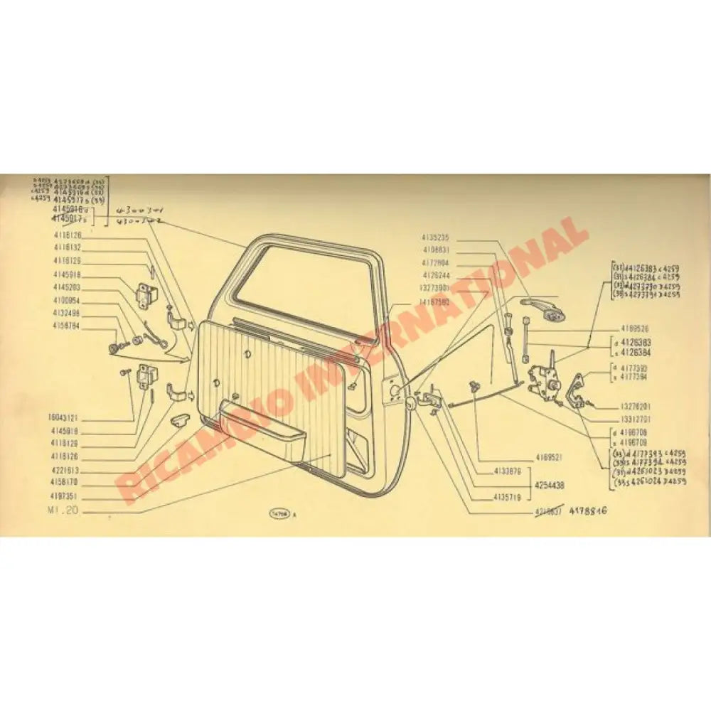 Original Door Lock Screw - Classic Fiat 500 - Classic Fiat 500 Parts & Spares