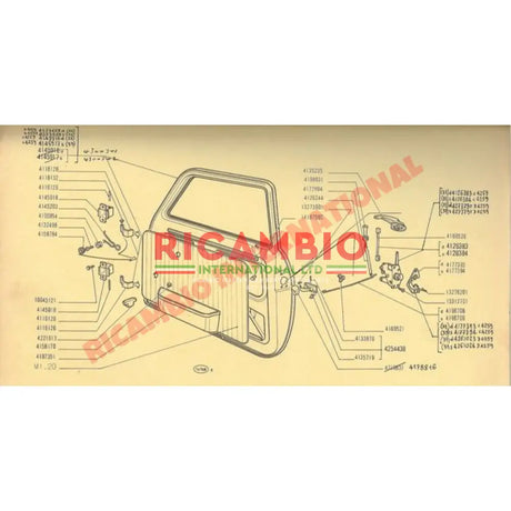 Original Door Lock Screw - Classic Fiat 500 - Classic Fiat 500 Parts & Spares