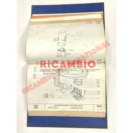Original Fiat Parts Manual - Fiat 130 Saloon - Books & Literature