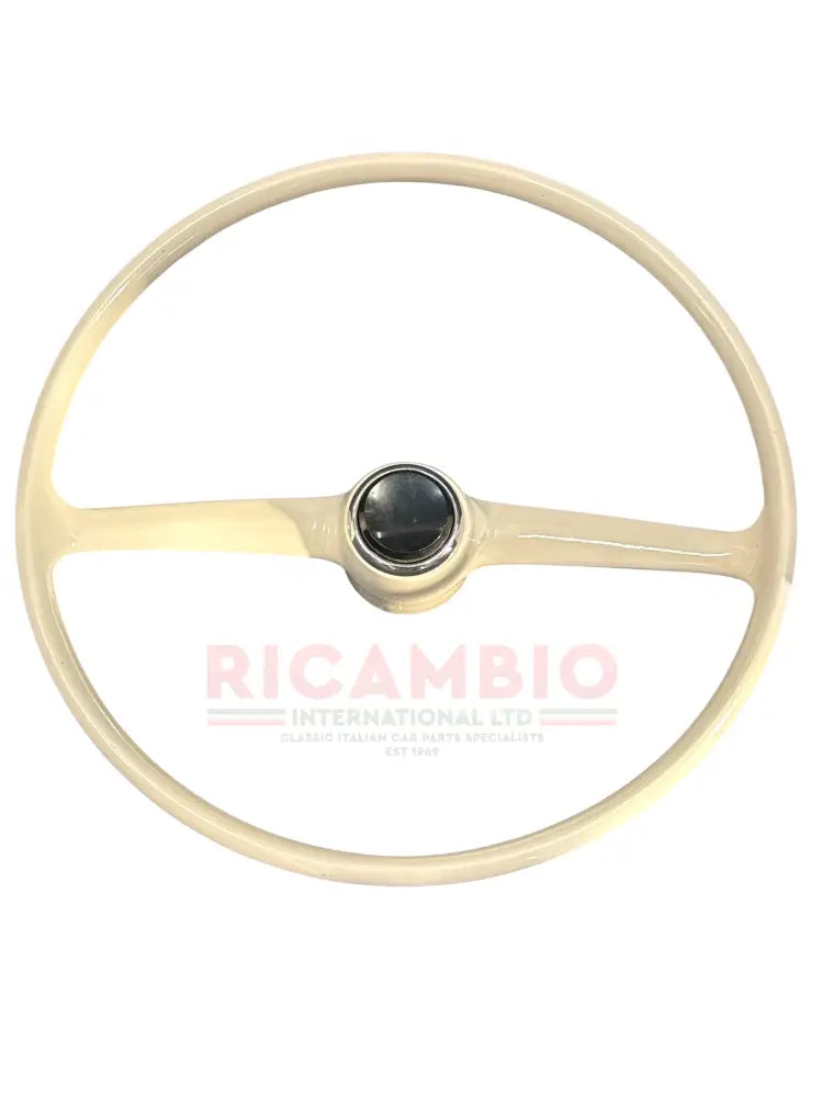 Original Ivory Steering Wheel - Classic Fiat 500 - Steering