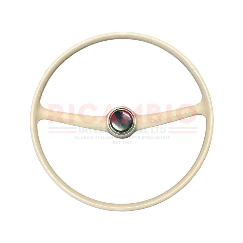 Original Ivory Steering Wheel - Classic Fiat 500 - Steering