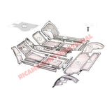 Original Rubber Mat Set (14 piece) - Fiat 600 - Interior Parts