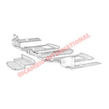 Original Rubber Mat Set (8 piece) - Fiat 850 - Front Lamps and Associated Items