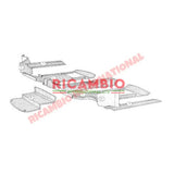 Original Rubber Mat Set (8 piece) - Fiat 850 - Front Lamps and Associated Items