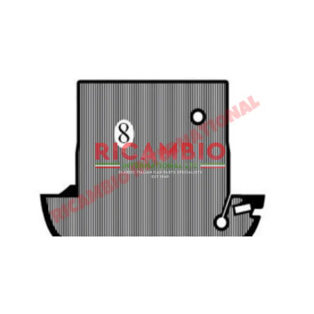 Original Style Rear Trunk Boot Rubber Mat - Lancia Fulvia - Lancia Fulvia