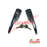 Outer Chrome Door Handle Kit - Classic Fiat 500 - External Handles and Parts