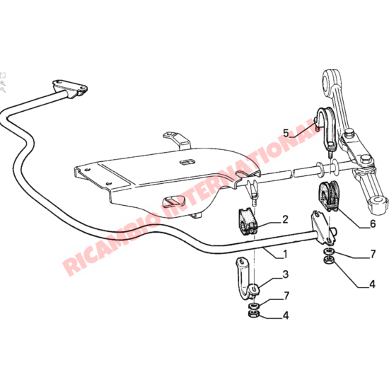 Outer Stabiliser Bush - Classic Fiat Panda Lancia Y10 (17mm) - Suspension and Related Parts