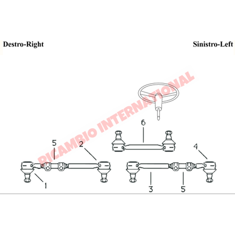 Outer Track Rod End - Fiat 1100/103 1200 Gran Luce - Steering