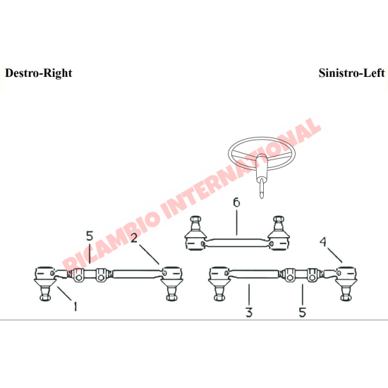 Outer Track Rod End - Fiat 1100/103 1200 Gran Luce - Steering