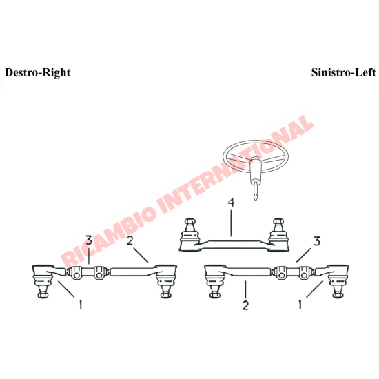 Outer Track Rod End - Fiat 1100 - Steering