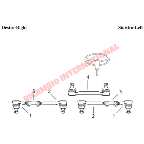 Outer Track Rod End - Fiat 1100 - Steering