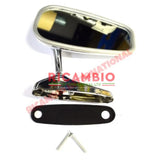 Oval Chrome Mirror (Bolt-on) - Fiat Alfa Romeo & Lancia - Mirrors