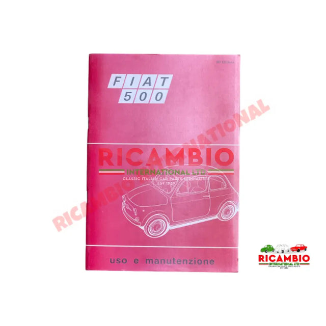Owners User Manual - Classic Fiat 500 - Books and Manuals