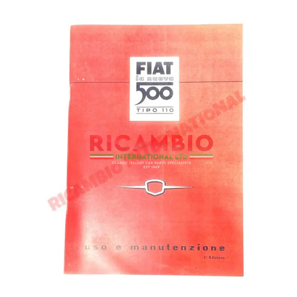 Owners User Manual - Classic Fiat 500 - Books and Manuals