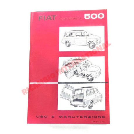 Owners User Manual - Classic Fiat 500 - Books and Manuals
