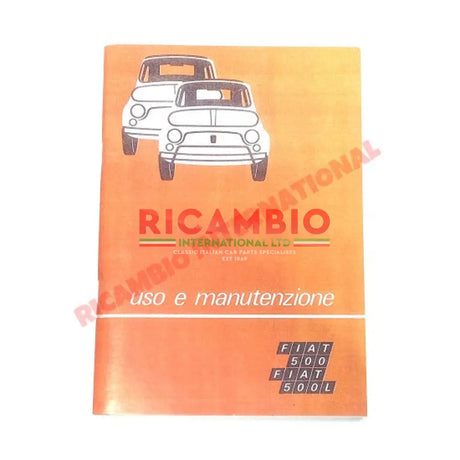 Owners User Manual - Classic Fiat 500 - Books and Manuals