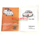 Owners User Manual - Classic Fiat 500 - Books and Manuals