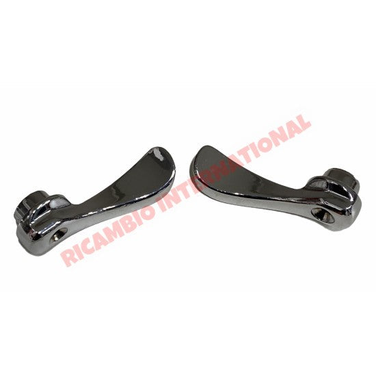 Pair of Chrome Interior Door Handles - Autobianchi Bianchina - Handles - Locks and Catches