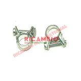 Pair of (2) Original Style Fuel Hose Clip - Classic Fiat 500,126,850,900,Autobianchi - Fuel System