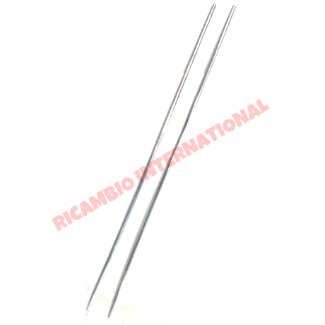 Pair of Aluminium Rear Wing Mouldings (1150mm) - Classic Fiat 500 - Exterior Parts and Trim