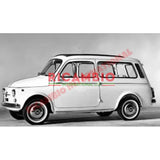 Pair of Aluminium Rear Wing Mouldings (1150mm) - Classic Fiat 500 - Exterior Parts and Trim