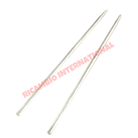 Pair of Aluminium Rear Wing Mouldings (450mm) - Classic Fiat 500 - Exterior Parts and Trim