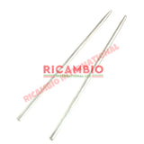 Pair of Aluminium Rear Wing Mouldings (450mm) - Classic Fiat 500 - Exterior Parts and Trim