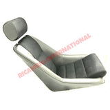 Pair of Black Sports Seats FUSINA - Classic Fiat 500 126 - Interior Trim