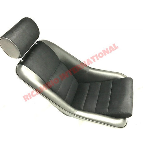 Pair of Black Sports Seats FUSINA - Classic Fiat 500 126 - Interior Trim