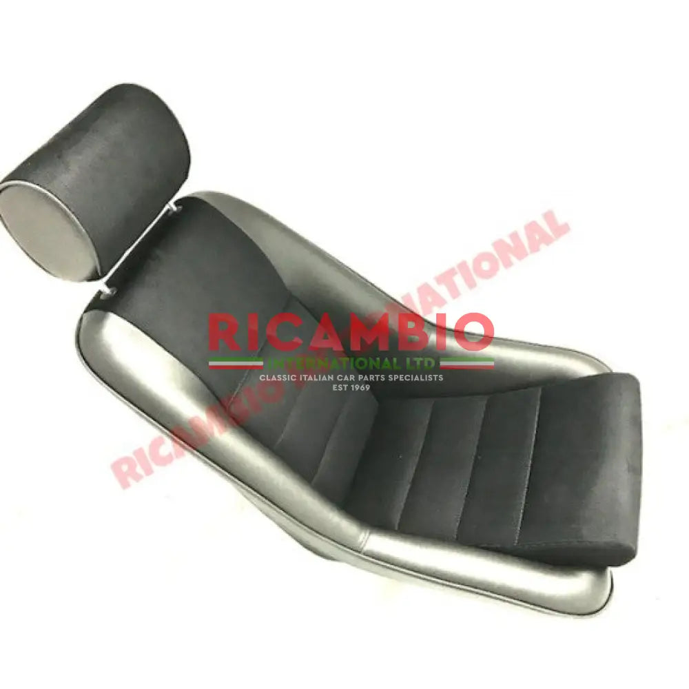 Pair of Black Sports Seats FUSINA - Classic Fiat 500 126 - Interior Trim